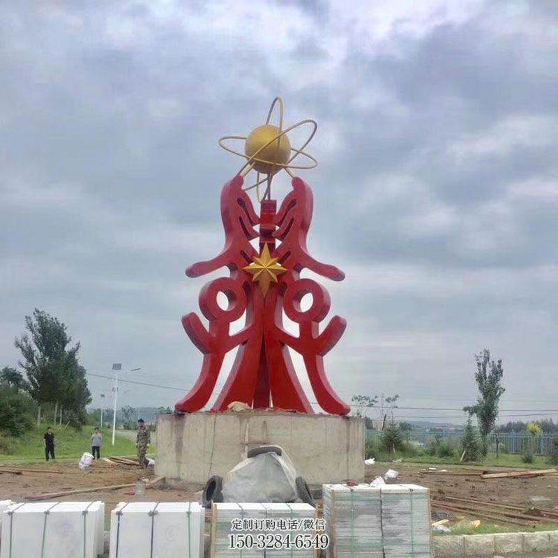 戶外科技之星雕塑通用，多彩藝術(shù)，不銹鋼科技之星雕塑供應(yīng)