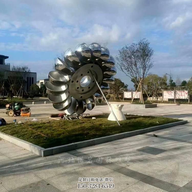 藝術(shù)金屬雕塑承接，景區(qū)案例，公園不銹鋼雕塑定制